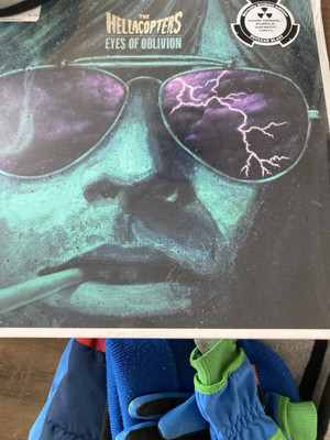 LP  - THE HELLACOPTERS Eyes Of Oblivion Ltd. Dark GREEN / PURPLE Inkspot  SEALED