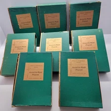 Around the World Program- Am. Geographical Society– 8 Box Set  46 Booklets 1960s