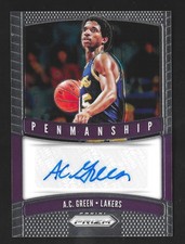 2019-20 Panini Prizm A.C. Green Penmanship Autograph Auto Lakers