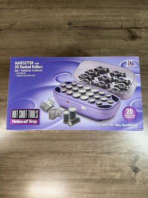 #ad BRAND NEW IN BOX Helen Of Troy Hot Shot Tools Hairsetter 20 Flocked Hot Rollers $64.99