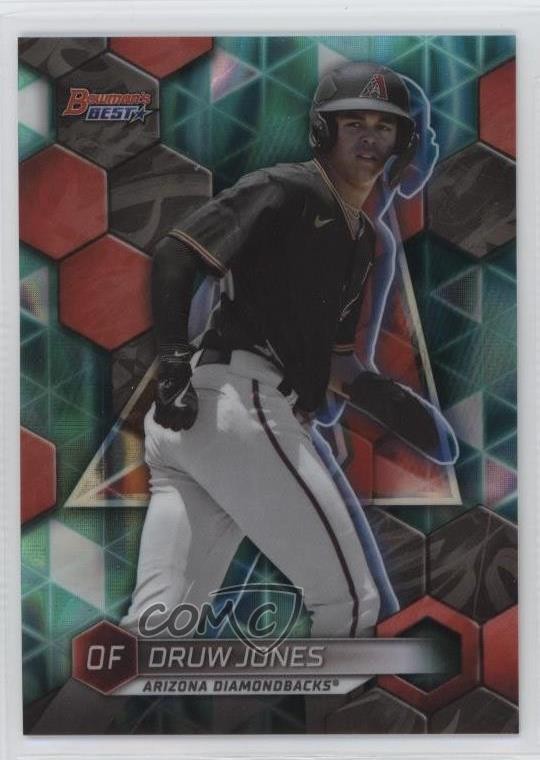 2023 Bowman's Best Top Prospects Aqua Lava Refractor /199 Druw Jones #TP-8 12dh
