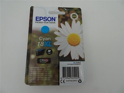 Original Epson C13T18124012 / 18XL Tintenpatrone cyan für Epson XP-100 Series