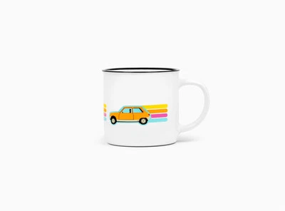 RENAULT (GENUINE OE) Genuine Renault 5 Mug Cup Coffee Tea Drinks Vintage Vehicle Branded Printed Gift