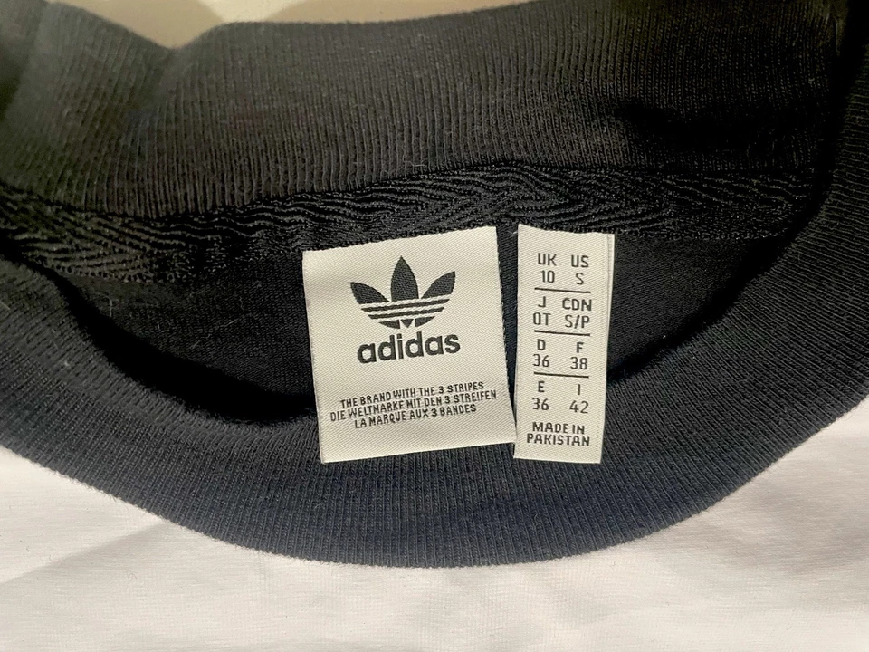 Vestido Camiseta ADIDAS Mujer Gráfico Grande Trifolio Negro Talla Pequeña Foto 3 de 4