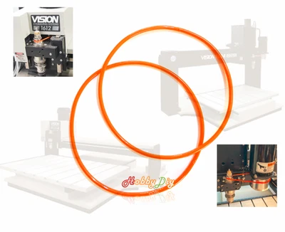 HOBBYDIY 2x Spindle Belt for VISION Engraver/Router 1612 1624 2424 2448 1624R 2525 2550