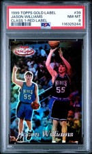 1999-00 Topps Gold Label #39 Jason Williams RED LABEL /100 ULTRA RARE RC ROOKIE
