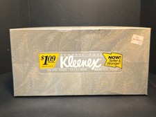 Mouchoirs pour le visage blanc Kleenex vintage NOS 1987 Made In USA 2 plis 175 ct