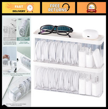 Cable Organizer Box for Charger Cords - Tangle-Free Storage Solution, Easy Acces