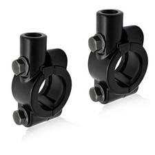 2PCS Motorcycle Handlebar Mirror Mount Holder, 7/8" Handlebar 10mm 10mm Black
