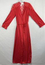 Undercover Wear Vintage Robe Womens Medium Long Red Lace Coquette Romantic