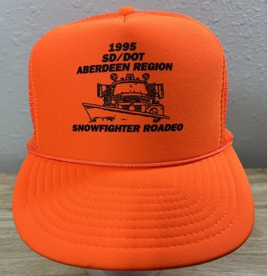 Vintage Trucker Hat Cap - 1995 South Dakota DOT Snowfighter Roadeo - Aberdeen