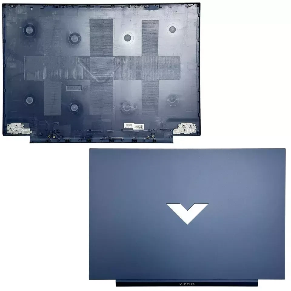 Nueva cubierta trasera HP 7/8 Victus 16-D 16-E TPN-Q264 + bisel + bisagras azul Foto 2 de 4