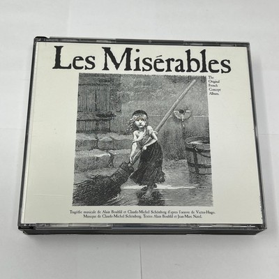 Les Misérables The Original French Concept Album 2 CD Set Relativity Records