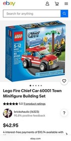 LEGO 60001 City Fire Chief Car