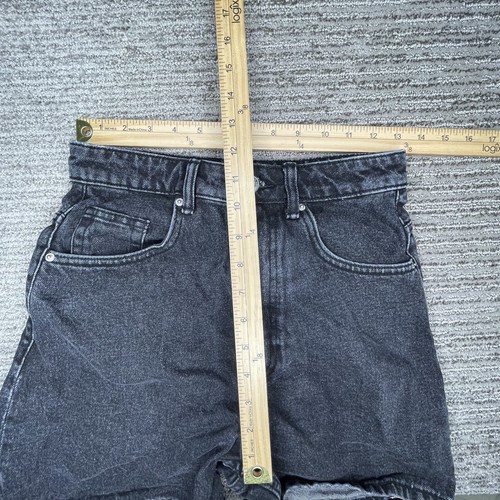 Zara Gr. 2 Mädchen Shorts High Rise Schwarz Denim - Bild 8 von 10