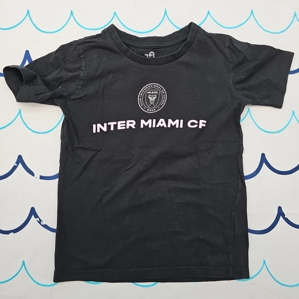 Lionel Messi Inter Miami Youth Black T-shirt Jersey & Shorts Combo Size S (8) - Image 3 of 4