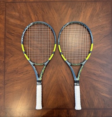Two (2) 2026 Babolat Pure Aero Tennis Rackets - 4 3/8 Grip