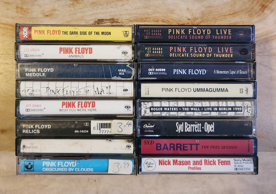 Pink Floyd Vintage Cassette Collection LOT (x16) - Image 2 of 4