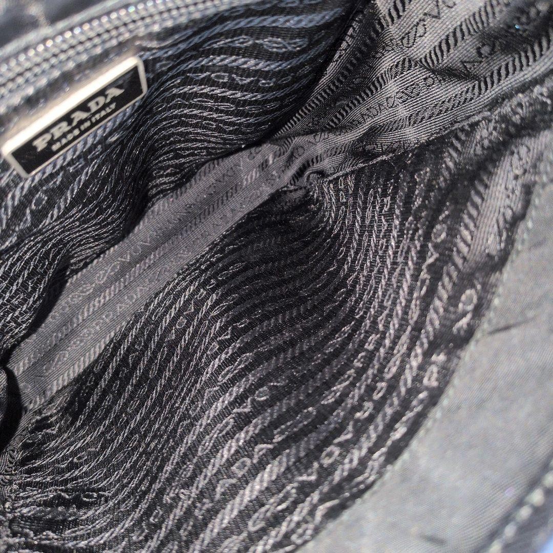 PRADA triangular logo nylon sacoche shoulder bag … - image 8