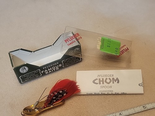 Pflueger 7175 Chum Spoon Gold Box Papers Vintage Lure Very Nice Cond. - Picture 4 of 7
