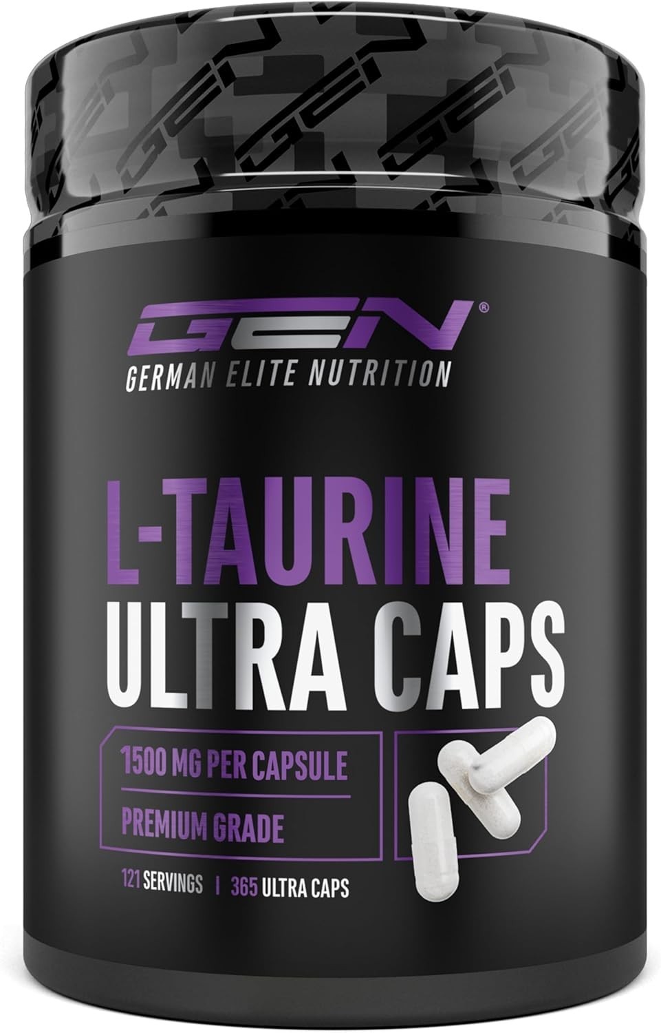 L-Taurina Ultra Caps - 365 capsule - Dosaggio extra elevato con 1500 mg capsula