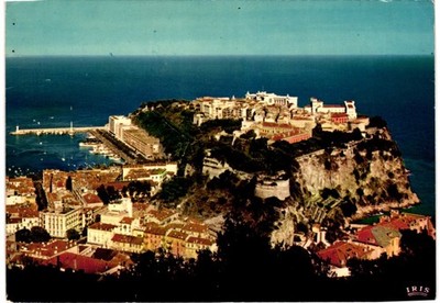 Postcard posted w/stamp The French Rivera Principaute De Monaco.