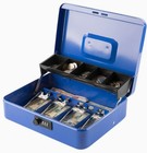 KYODOLED Large Cash Box with Combination Lock Safe Metal Money Box 