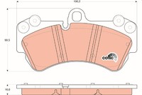 Trw GDB1547 Bremsbelagsatz, Scheibenbremse FüR Porsche Vw