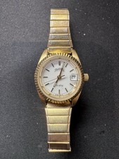 Trumbull Unisex Goldtone Watch. New Battery