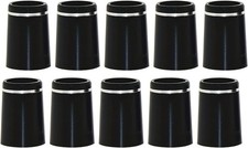 10pcs Size .370 Custom Black Golf Iron ferrules with Single Silver Ring
