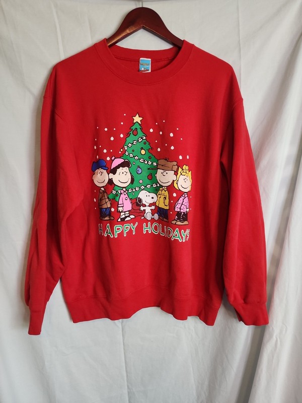 Peanuts By Schultz Size Large Christmas Sweatshirt