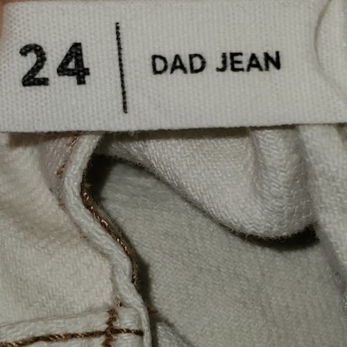 Pacsun Cream Wash Dad Jeans Straight Frayed Distressed Ripped Jeans 24 - Bild 7 von 10