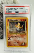 2000 Pokémon Gym Heroes – Blaine’s Moltres Holo – PSA 7 (Near Mint) W/ Swirl