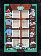 2024 Leaf Lumber 8 Relics Draft Emerald 1/2 Rodriguez Allen Perez Ortiz Larkin