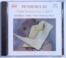 Krzysztof Penderecki Violin Sonatas 1 2 Ida Bieler Nina Tichman Classical Cd