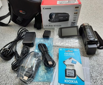 Boxed Canon LEGRIA HF R506 Camcorder, Full HD- Black with Bag