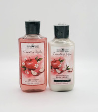 Bath  Body Works Country Apple Body Wash Shower Gel  Body Lotion Set of 2