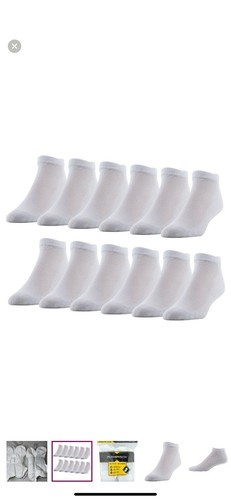 PowerSox Men's Cushion No Show Socks 12 Pairs - Picture 2 of 6