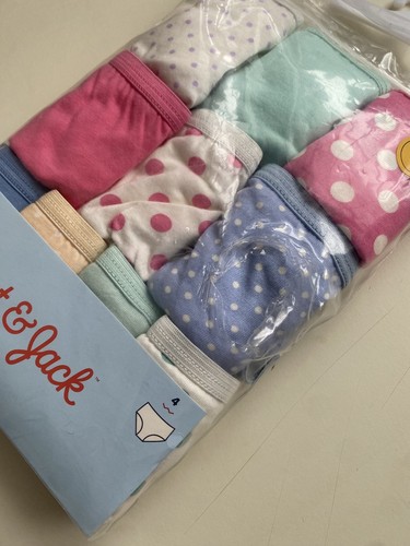 Cat & Jack Girls Size 4 Underwear 10 pack 100% Cotton Briefs - Picture 2 of 4