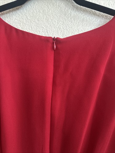 Studio 1 Women’s Sleeveless Dress Size 16W red lined long dress Formal/Party - Picture 3 of 9