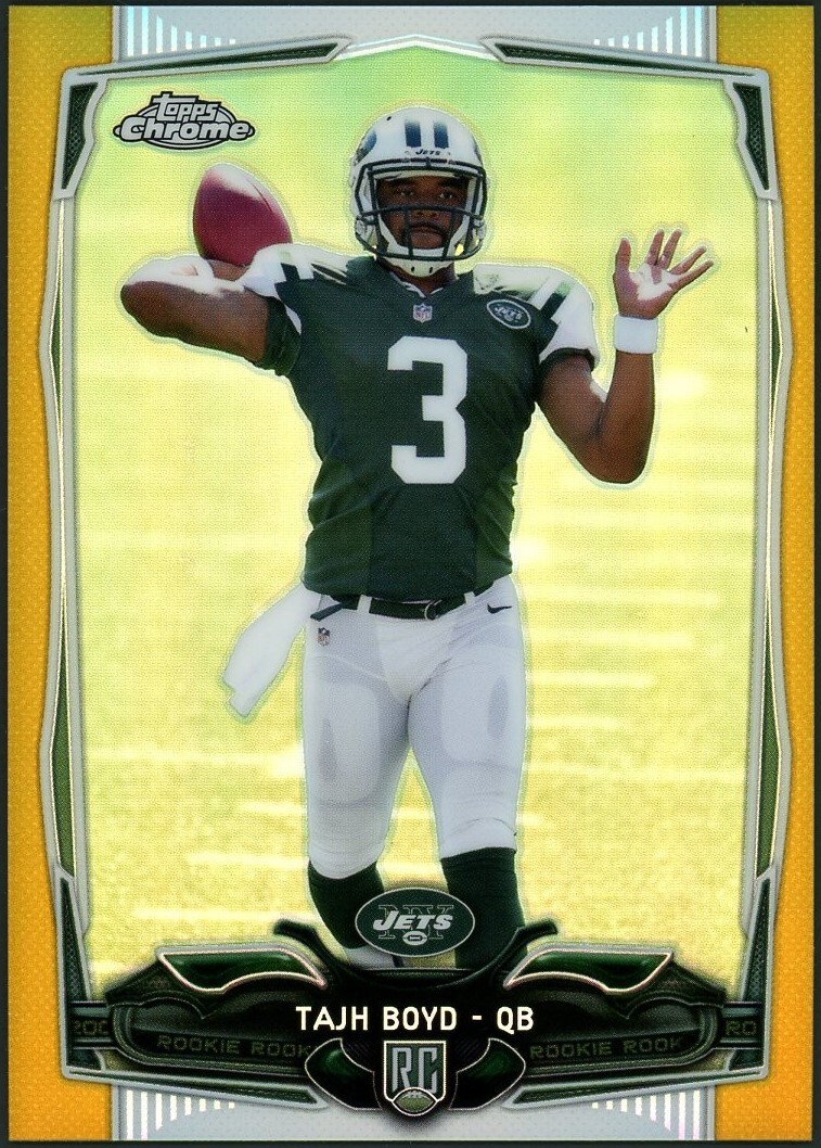 Tajh Boyd Topps Chrome #141 Gold Refractor