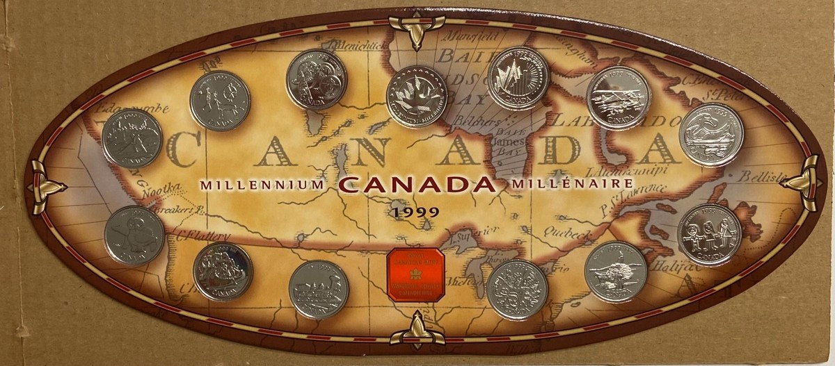 1999 CANADA MILLENNIUM 13 QUARTER SET - L@@K AT PICTURES