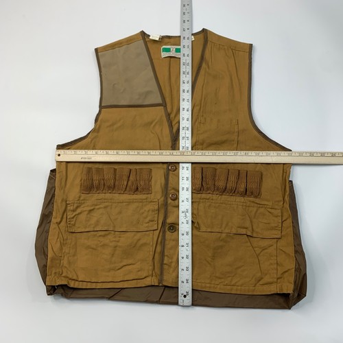 Vintage Game Winner Hunting Vest Mens L Large Shooting Bullet Sleeveless Cotton - Picture 13 of 15