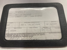 Cobbs Sun Visor Ez-cliip On Vintage Style Insurace Card Registration Holder