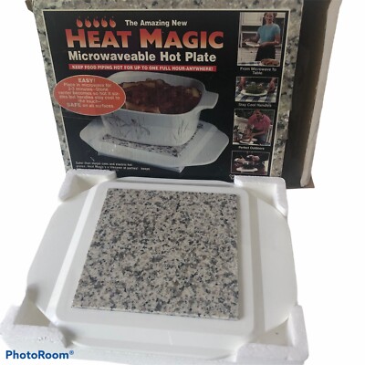 Microwaveable Hot Plate ''Heat Magic'' As Seen on TV! New Open Box