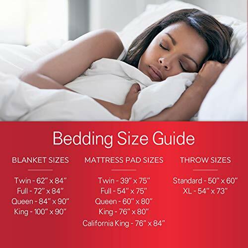 Sunbeam Heated Mattress Pad Quilted, 10 Heat Settings SleekSet