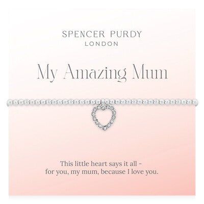 Spencer Purdy Beste Freundin Geschenk für Frauen Freundschaftsarmband Stretch Herz Charm