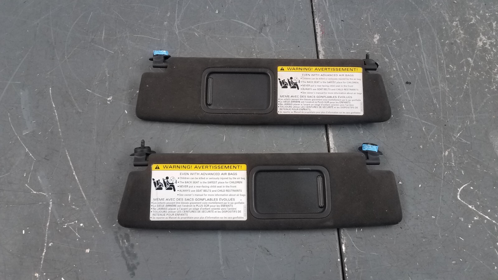 2018 Audi R8 V10 Alcantara Sun Visors #0182 D1