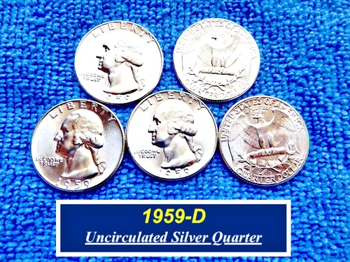 Choice / GEM  "BU"  ➪  1959-D  Washington Quarter  ➪  ONE COIN  ➪  259D