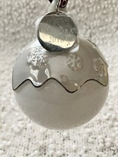 Pandora Limited Edition 2018 Christmas Holiday Porcelain Ornament Snowflakes